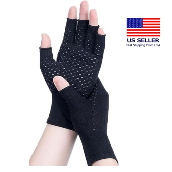 Compression Bamboo Arthritis Gloves Premium Compression Bamboo Unisex Sz Xlarge - Picture 1 of 3